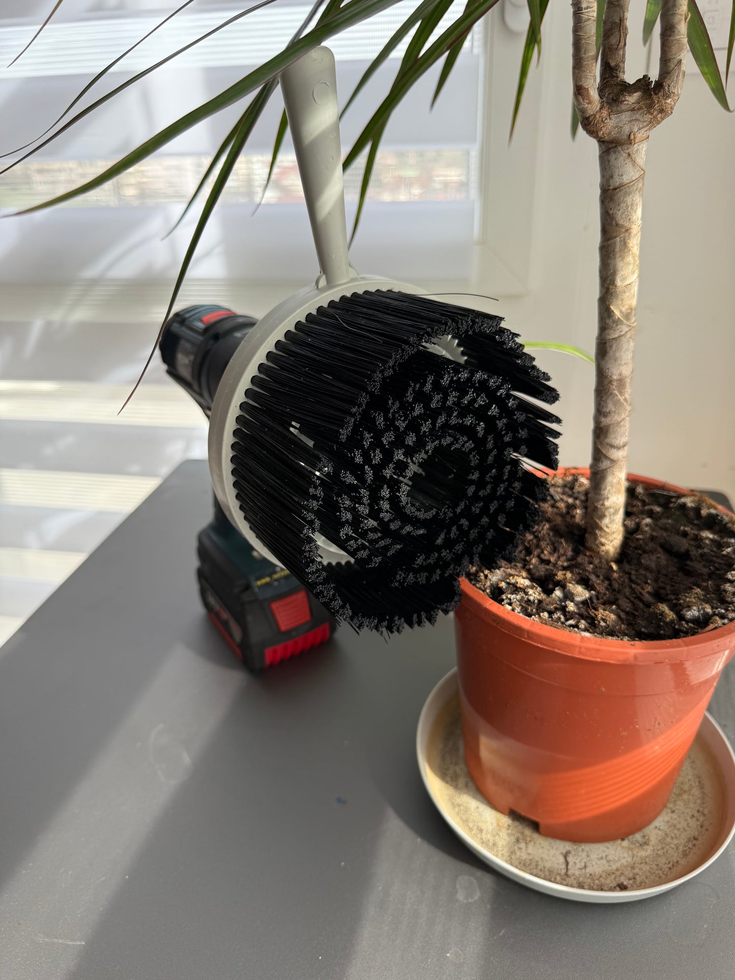 Veltor Pro Brush – Brosse industrielle anti-éclaboussures pour visseuse & polisseuse (No Splash)